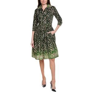 Samantha Sung Womens Audrey 1 Shirtdress, Green